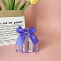 Purple organza gift bag with ribbon bow for cosmetic skincare set packaging - Light Purple