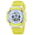 Orologio sportivo digitale impermeabile per bambini con cinturino in silicone giallo - Giallo