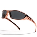 Gafas de sol deportivas Y2K con montura de cobre metálico y lentes oscuras - Oro rosa