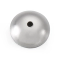 Perlina rotonda in acciaio inossidabile argento lucido con foro centrale per gioielli DIY - Dimensione 6mm (KLJ5582-Z)