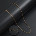 Gouden roestvrijstalen kruisketting met karabijnsluiting en verlengstuk ketting - 45+5CM Stijl / Goud
