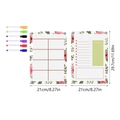 Magnetic acrylic weekly planner and to-do list set with 6 markers for refrigerator - TYU058 Dual Board Set (With 6 Pens)