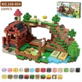 Set di 100 cubi magnetici con animali della fattoria pixel e blocchi per bambini - Stile Allevamento in Fattoria (B168-854)