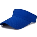 Visiera parasole blu in mesh traspirante con tesa lunga per sport all'aria aperta - Blu Reale