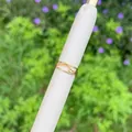 Verstellbarer 18K vergoldeter Mehrschicht-Wellenring mit schimmerndem Zirkonbesatz - Verflochtenes mehrlagiges Wellen-Design