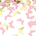 Pink and gold butterfly shaped decorative sequins and confetti for party supplies - Gold and Pink Butterfly