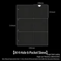 A4 clear 6-pocket binder sleeve for cards, 310x230mm size with 0.08mm thickness - A4 4 Holes 6-Pocket Single-Sided Pages 10 Sheets 36#