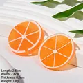 Charm's tranches d'orange en résine pour accessoires cheveux avec texture réaliste - Tranche d'Orange