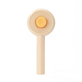 Mini ventilatore portatile beige e giallo mango con griglia a spirale dal design moderno - Forma di Mulino a Vento / Arancione