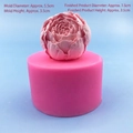 Pink silicone flower mold for handmade peony candles and realistic floral soaps - Rose Bud 6044 / Pink