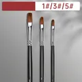 Set di 3 pennelli professionali in pelo di martora, taglie 1, 3 e 5, per pittura a olio e acrilica - Set Pelo di Donnola Numeri Dispari / Set di 3 Pennelli in Pelo di Donnola (Taglie Dispari 1/3/5)