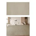 Minimalist high-density loop pile carpet in beige color for modern living room and bedroom - Looped Cotton Fabric - Songshi / 100cm X 200cm [upgraded Five-proof Fabric]