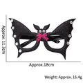 Halloween bat decorative glasses with pink glitter bow and rhinestones, 18cm width - Bat Bow Rhinestone