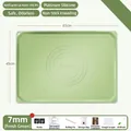 Green 65x45cm non-stick silicone baking mat set with rolling pin and dough tools - 7mm / 65x45cm / Green