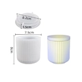 Silicone striped storage jar mold with lid for DIY resin and gypsum crafts - Striped Storage Jar