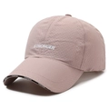 Gorra de béisbol de malla rosa grisácea con bordado STRONGER y detalle FASHION - Ajustable / Rosa - Estilo STRONGER