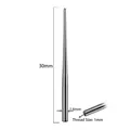 G23 titanium piercing insertion taper with 1.6mm diameter and 1mm threaded end - G23 Titanium-External Thread 1.0mm Thickness 1.6mm