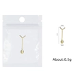 Detailed view of golden Y-shaped nail cat-eye magnet tool with specific size measurements - Gold Y-shaped Magnetic