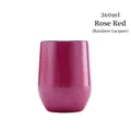 Rose red rainbow glitter finish 12oz 360ml stainless steel vacuum insulated egg cup - Rose Red (Rainbow Finish)