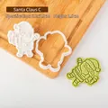 Tagliabiscotti Babbo Natale C per dolci natalizi con strumenti di goffratura dettagliati - Babbo Natale C / 6.6x7.6cm