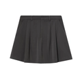 Jupe plissée taille haute gris foncé pour femme avec poches latérales utiles - XS / Mini-jupe plissée