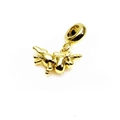 Golden unicorn charm with micro-pave cubic zirconia for snake chain bracelets - Gold Unicorn