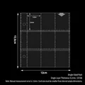A4 A5 transparent 3-pocket photo card sleeve inserts with 0.1mm thickness and 3.2x4.2cm slots - 9-Pocket Pages 2-Hole 10 Sheets 102#