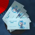 Single pack EDI pure water wet wipe featuring a blue cartoon character design - Cartoon Series Style B / Light Blue
