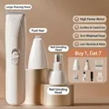 Kit de aseo 3 en 1 para mascotas con cabezales de corte y amoladora de uñas - Set Combinado 3 en 1 (Triple Hoja)