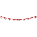 Red glitter blood drip banner decoration for Halloween horror themed birthday parties - Bloody Drip Style (10 Pcs) (mys0219)