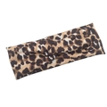 Elastic leopard print twisted headband with infinity cross design for yoga and sports - Leopard Print