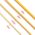 Yellow leather cord in 1mm, 1.5mm, 2mm and 3mm diameters for DIY jewelry making - Gold Yellow