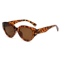 Stylish cat eye tortoise shell sunglasses for women shown from a 45-degree angle - Hawksbill