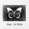 Biglietto d'auguri farfalla 3D con motivo barocco nero vintage e dimensioni 14x10cm - Farfalla di Pizzo Nero