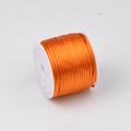 Cordino in nylon satinato arancione da 1,5mm per creazione di gioielli e nodi fai-da-te - arancione brillante