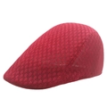 Atmungsaktive dunkelrote Mesh-Schirmmütze mit leichter Spitzenstruktur für den Sommer - 58cm / Rot