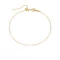 Gold stainless steel letter E anklet for women with adjustable chain, 23cm length - Letter E / Gold