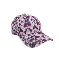 Fashionable purple tie-dye baseball cap with 6-panel structure and curved brim design - One Size Adjustable / 10# (Purple Tie Dye)
