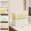 5-layer stackable food storage container for dumplings with 28x21x5.3cm dimensions - Medium - 5 Pack