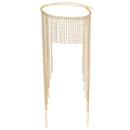Gouden hoofdketting met strass-franjes en omhullend ontwerp voor modieuze styling - Goud