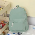 Mint green corduroy backpack with woven tassel drawstring and vintage ribbed texture - Blank Style / Green