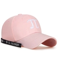 Casquette de baseball rose avec broderie du symbole Pi et sangle latérale mathématique - Réglable / Rose