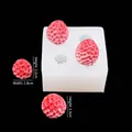 B316 strawberry silicone mold for making wax candles and resin crafts with dimensions - 2# Small Transparent