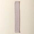 Plush light purple coral fleece over-knee warming sock in soft chenille texture - One Size / Khaki