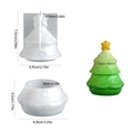 Silikonform für Weihnachtsbaum-Aufbewahrungsbox mit Maßangaben für DIY-Projekte - Weihnachtsbaum Aufbewahrungsbox (Boden + Deckel)