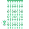 Green bat-shaped fringe curtain for Halloween party decor with close-up detail view - 100cmx200cm / Green Bat