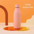 Barbie pink 550ml matte stainless steel cola bottle with premium rubber paint finish - Rubber Paint Barbie Pink