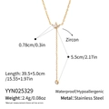 Guida dettagliata alle taglie e ai materiali della collana a petali in acciaio dorato 18K - Stile Pendente a Petalo (YYN025329)