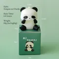 Handmade panda scented candle with green gift box for creative home decor and gifting - Acting Cute Panda