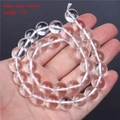 Transparent 4mm natural crystal glass beads strand for DIY jewelry making 15 inch - 4mm Round Bead (Glass)